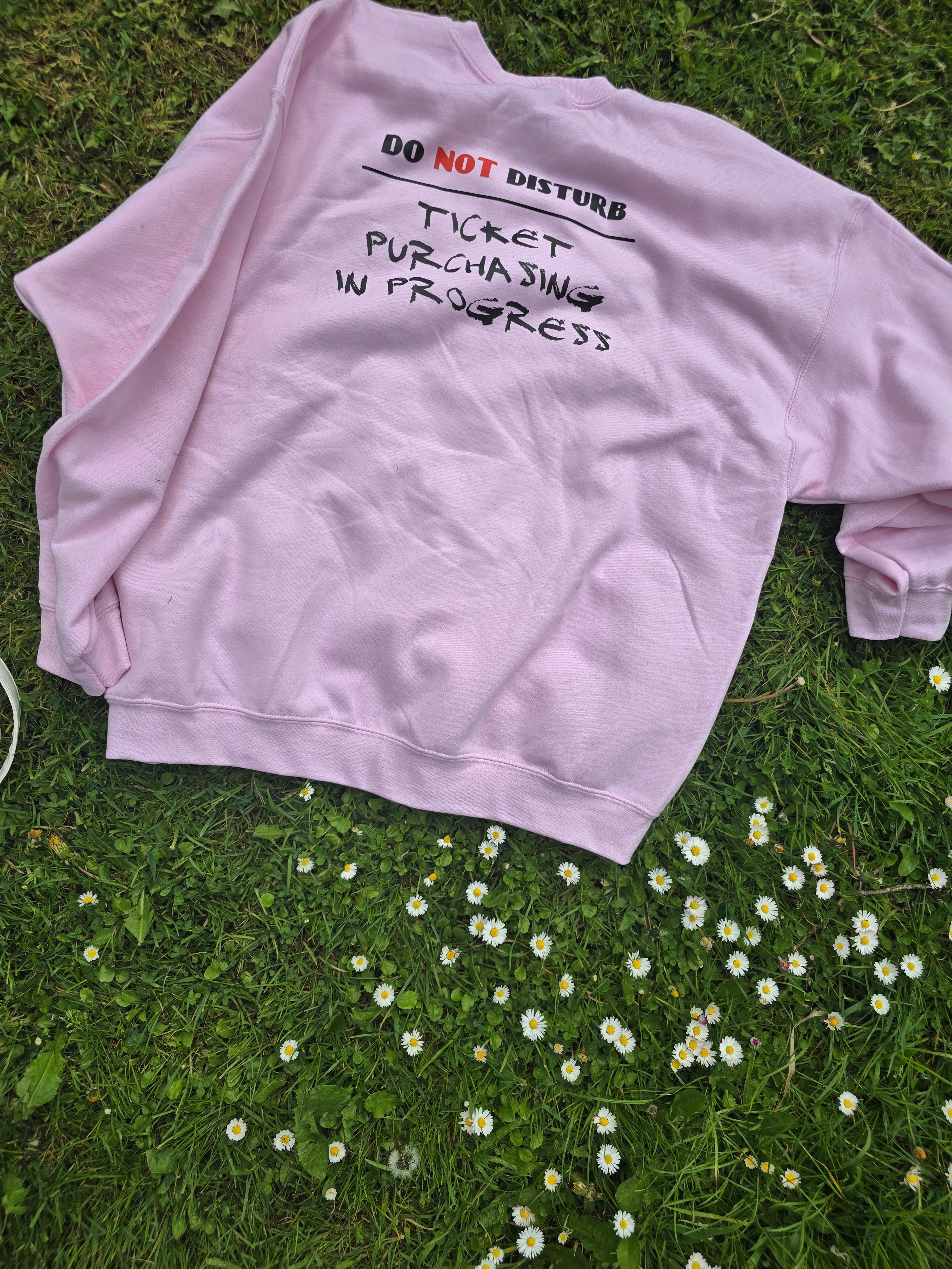 ticket purchasing swetshirt